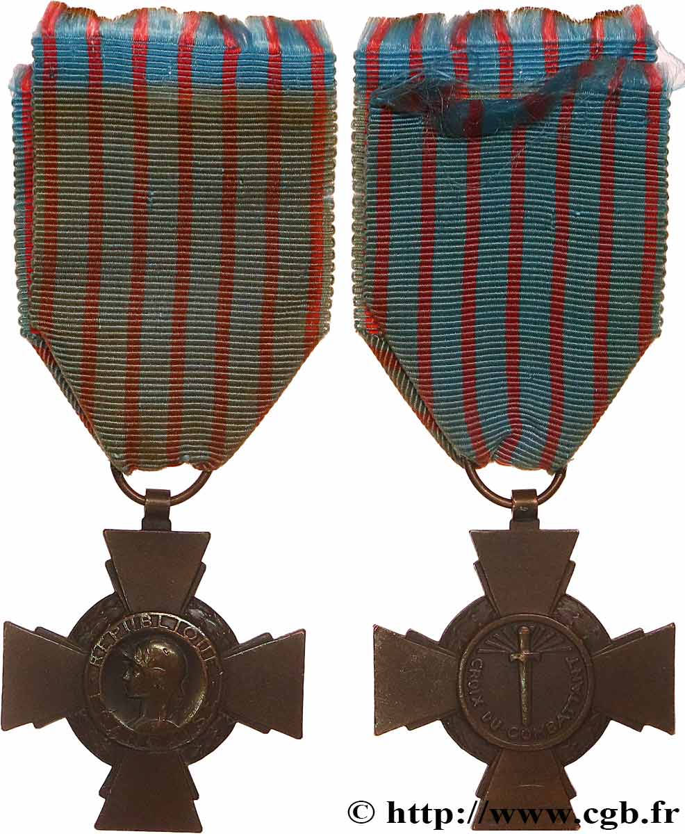 TERZA REPUBBLICA FRANCESE Croix du combattant BB