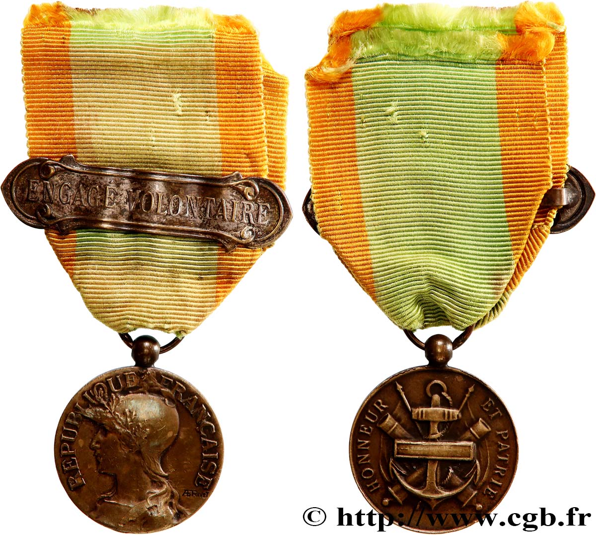 DRITTE FRANZOSISCHE REPUBLIK Médaille, Engagé volontaire SS