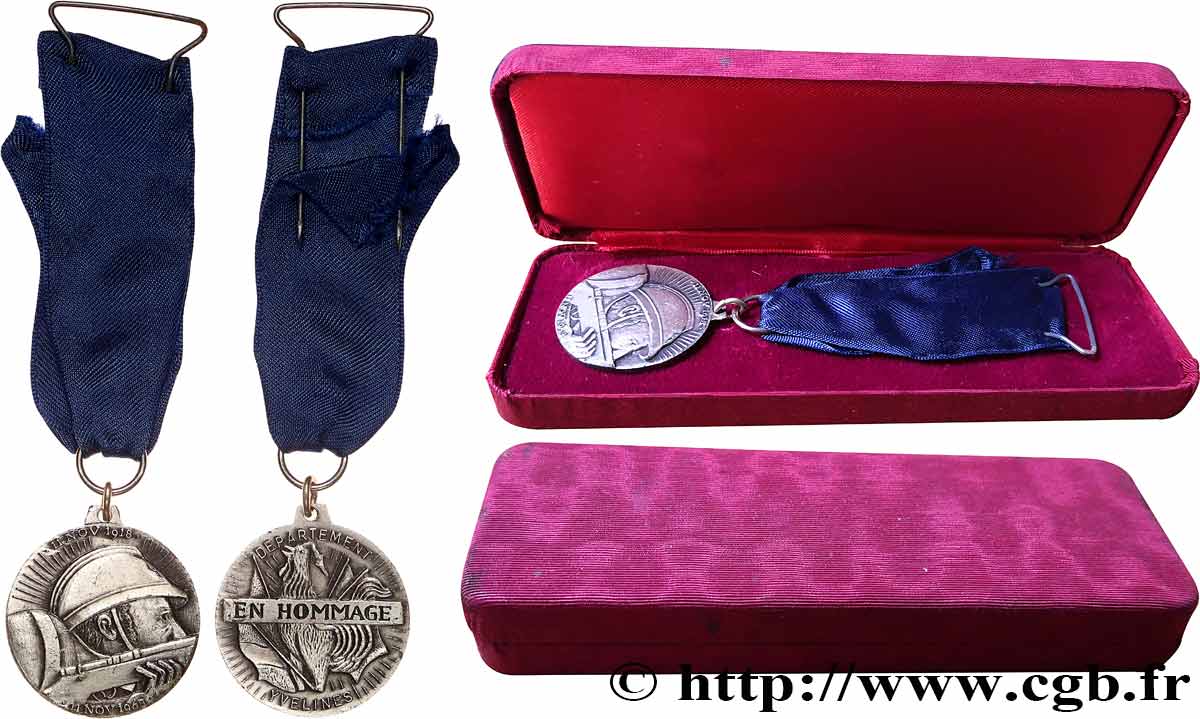 CINQUIÈME RÉPUBLIQUE Médaille d’hommage, Département des Yvelines SUP