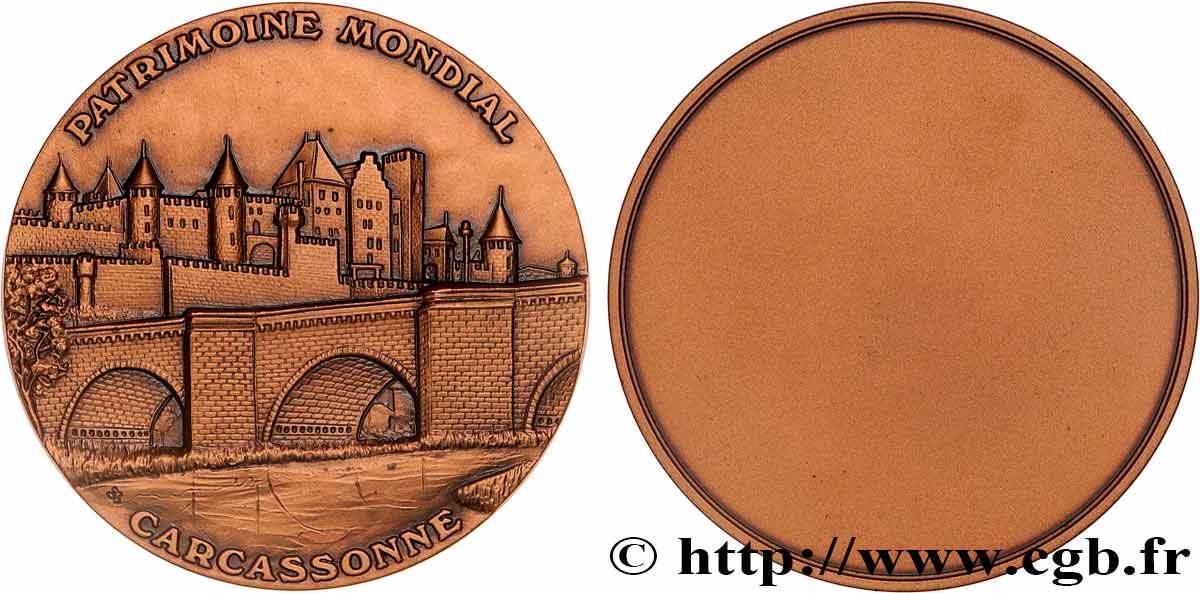 BUILDINGS AND HISTORY Médaille, Carcassonne, Patrimoine mondial SPL