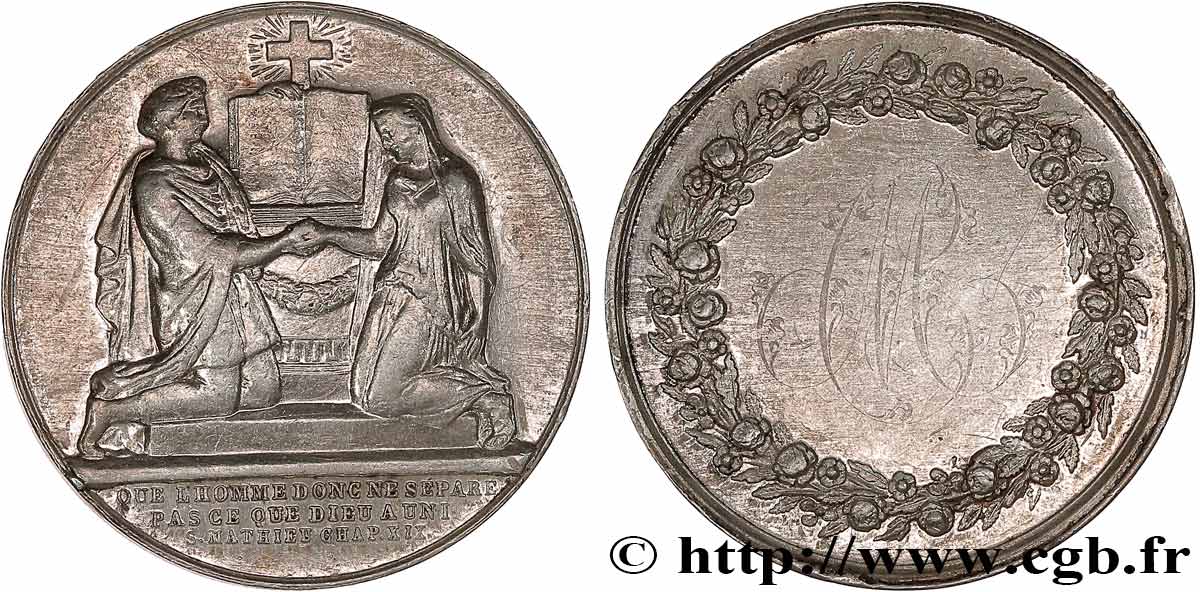 AMOUR ET MARIAGE Médaille de mariage, Evangile de St Mathieu SS