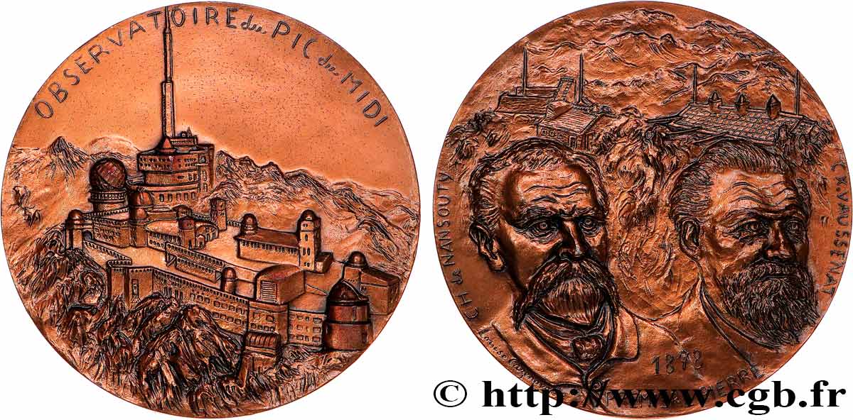 MONUMENTS ET HISTOIRE Médaille, Observatoire du Pic du Midi SUP