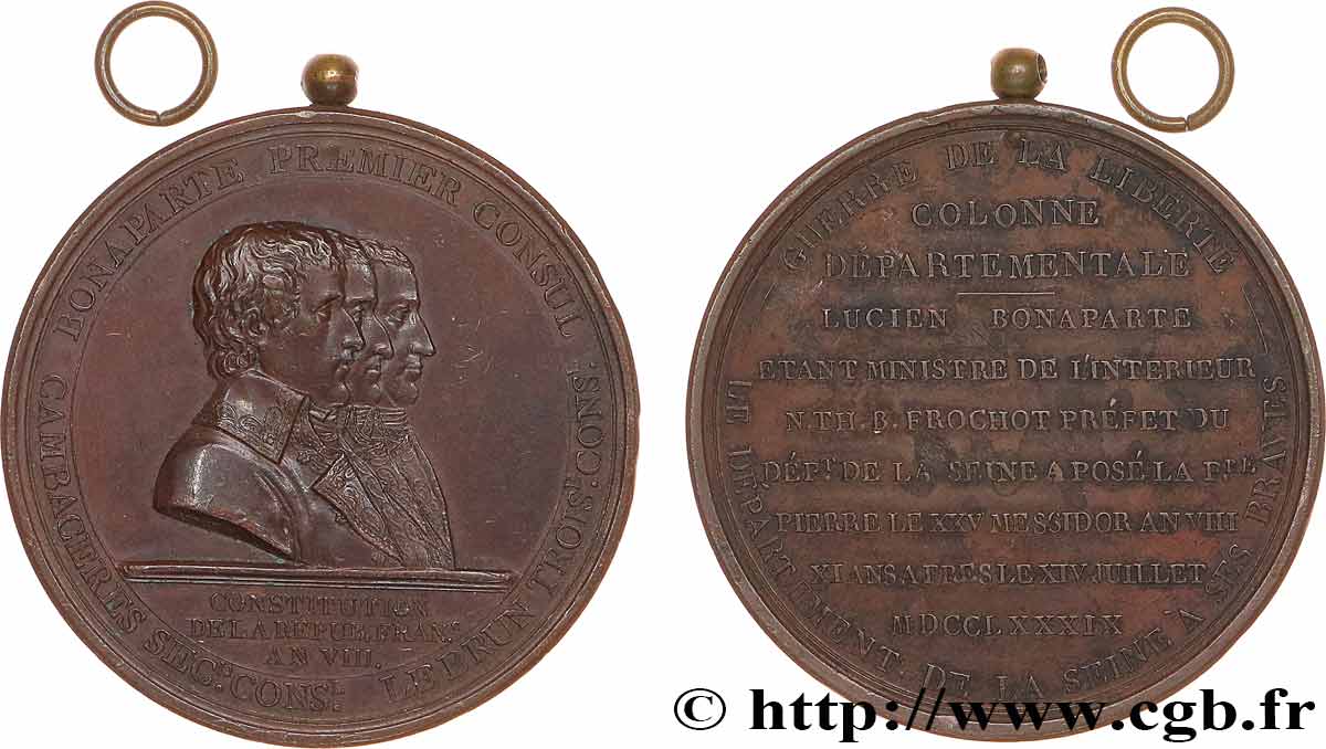 CONSOLATO Médaille, Colonne Départementale q.SPL