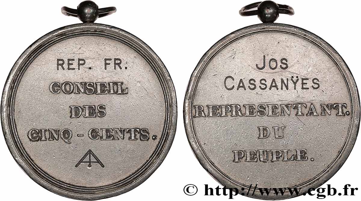 DIRETTORIO Médaille, Conseil des Cinq-Cents q.BB