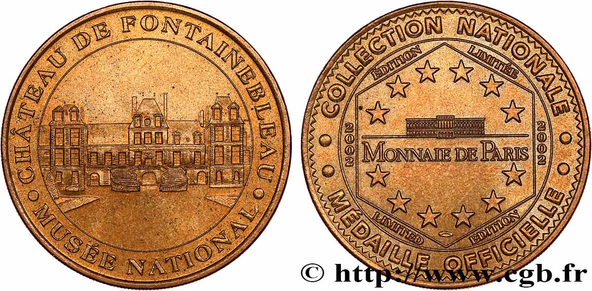 MÉDAILLES TOURISTIQUES Médaille touristique, Château de Fontainebleau VZ