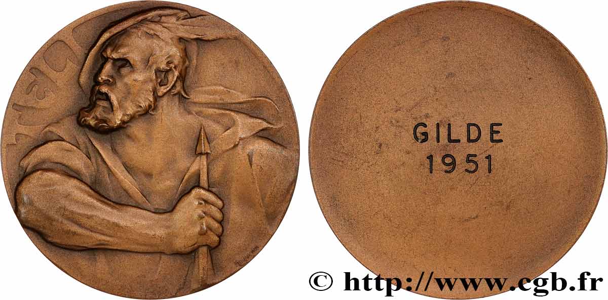 SUISSE - CONFÉDÉRATION HELVÉTIQUE Médaille, Guillaume Tell, Gilde TTB+