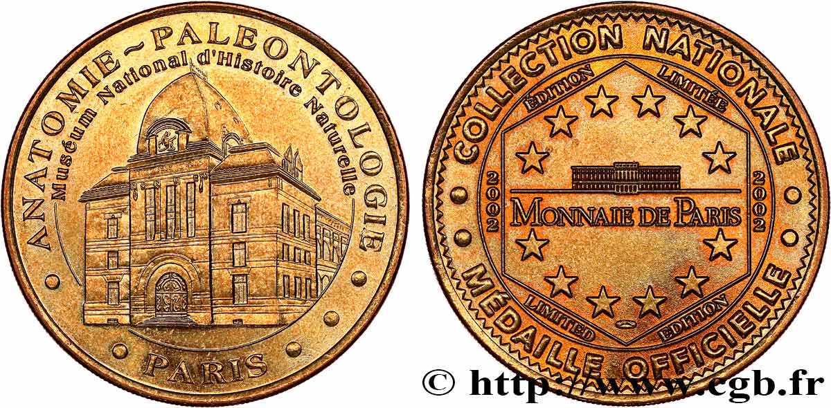 TOURISTIC MEDALS Médaille touristique, Muséum National d’Histoire Naturelle, Paris VZ