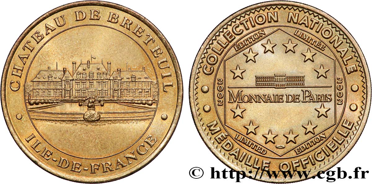 MÉDAILLES TOURISTIQUES Médaille touristique, Château de Breteuil SPL