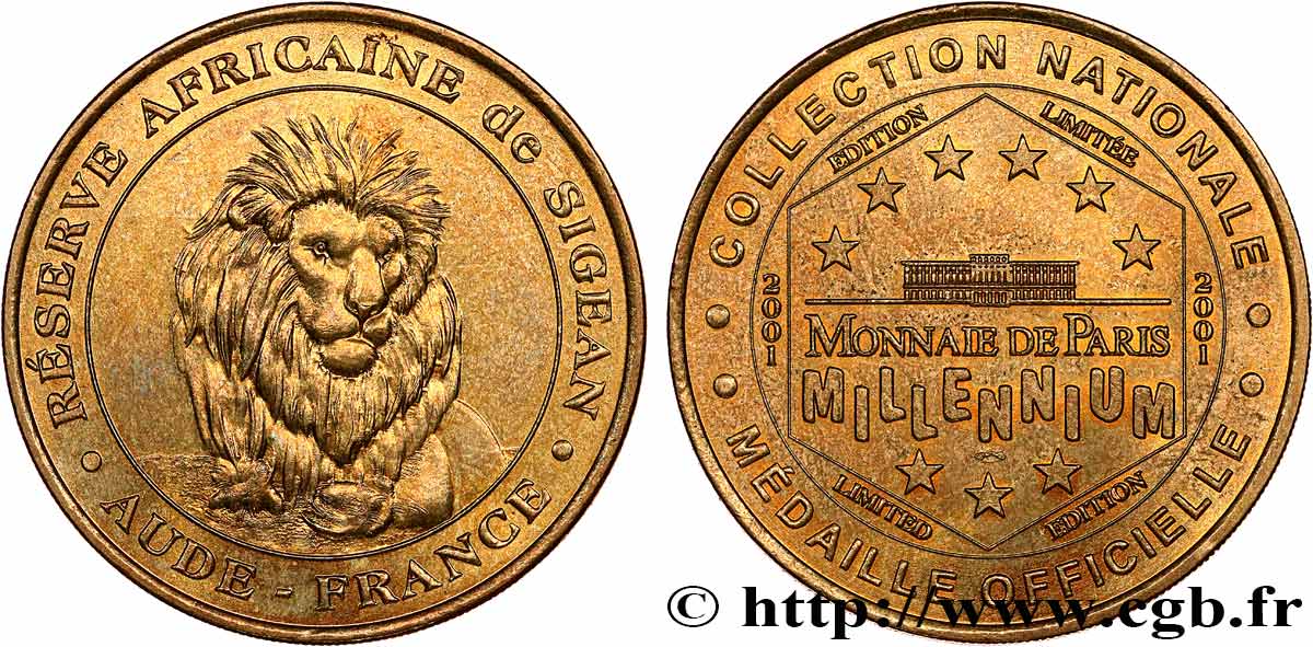 MÉDAILLES TOURISTIQUES Médaille touristique, Réserve africaine de Sigean SUP