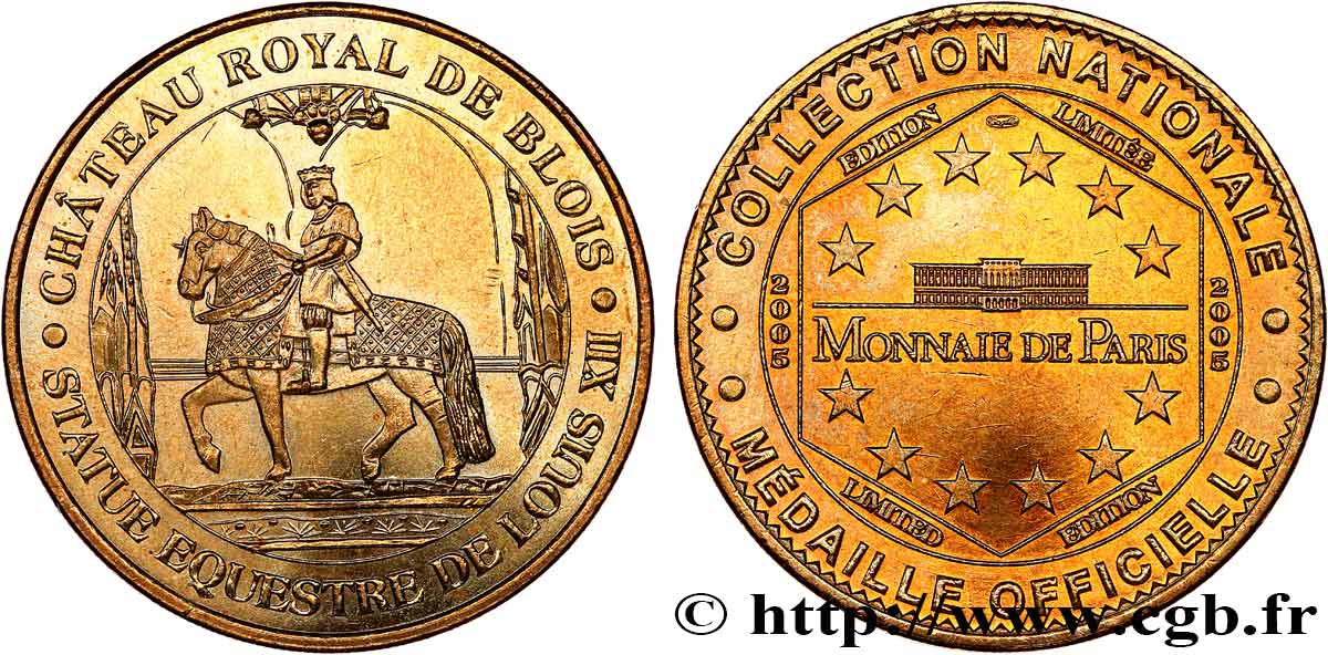 TOURISTIC MEDALS Médaille touristique, Château royal de Blois SPL