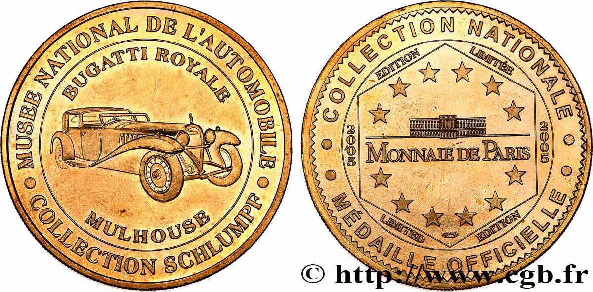 MÉDAILLES TOURISTIQUES Médaille touristique, Musée national de l’automobile, Mulhouse VZ