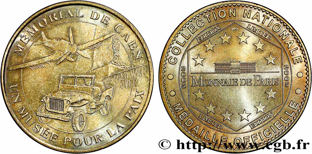 MÉDAILLES TOURISTIQUES Médaille touristique, Mémorial de Caen SUP