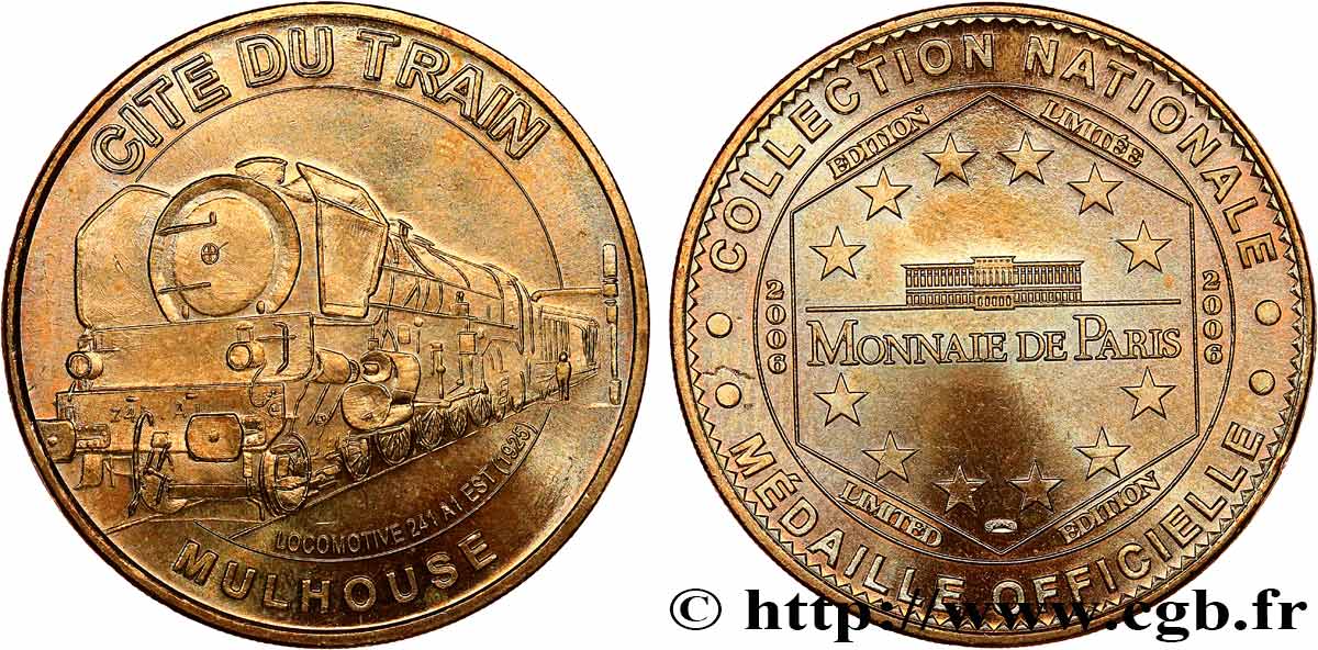 MÉDAILLES TOURISTIQUES Médaille touristique, Cité du train, Mulhouse SUP