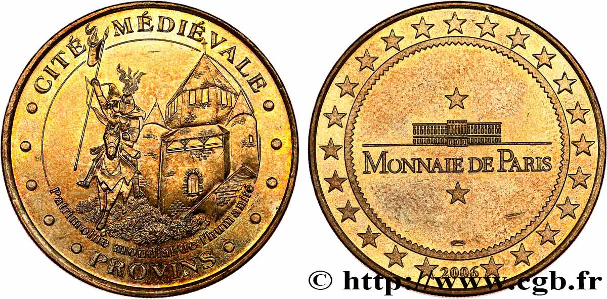 TOURISTIC MEDALS Médaille touristique, Cité médiévale, Provins SPL
