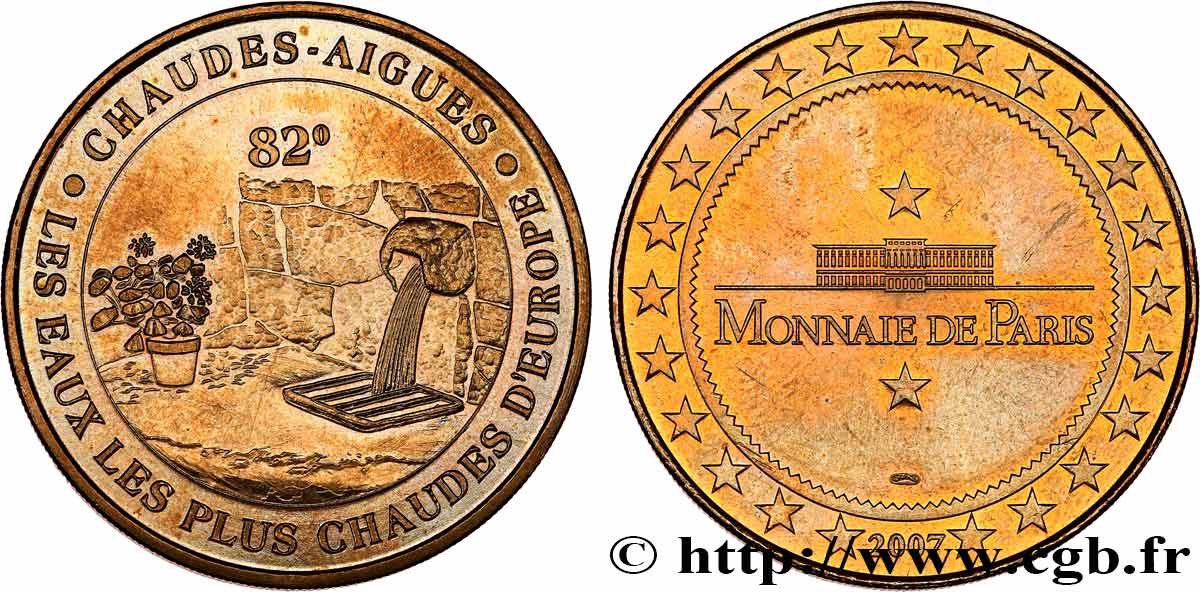 TOURISTIC MEDALS Médaille touristique, Chaudes-Algues EBC