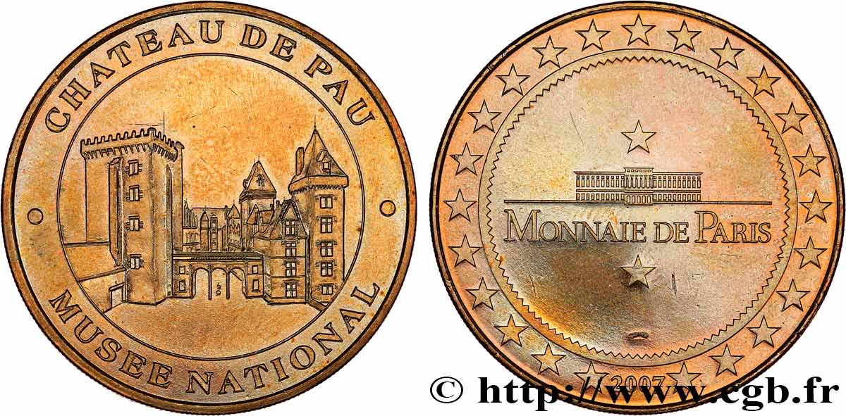 TOURISTIC MEDALS Médaille touristique, Château de Pau VZ