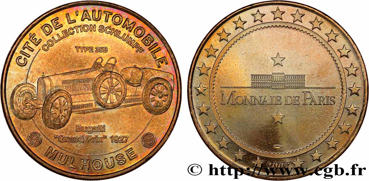 MÉDAILLES TOURISTIQUES Médaille touristique, La cité de l’automobile, Mulhouse SUP