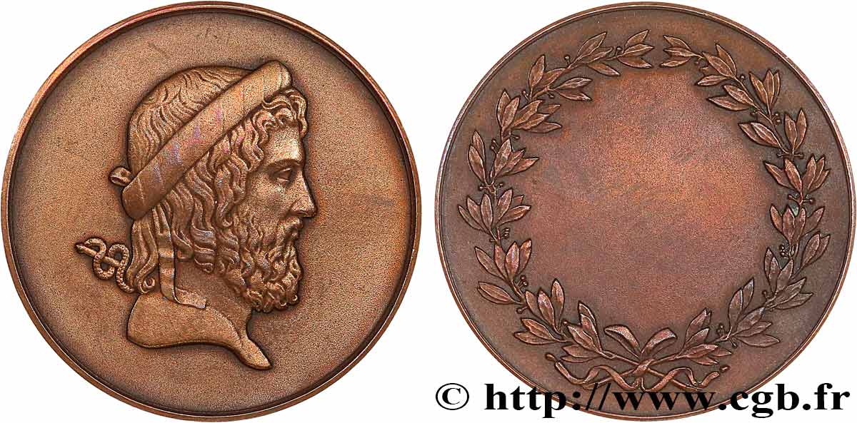 MÉDECINE - SOCIÉTÉS MÉDICALES Médaille d’Esculape fVZ