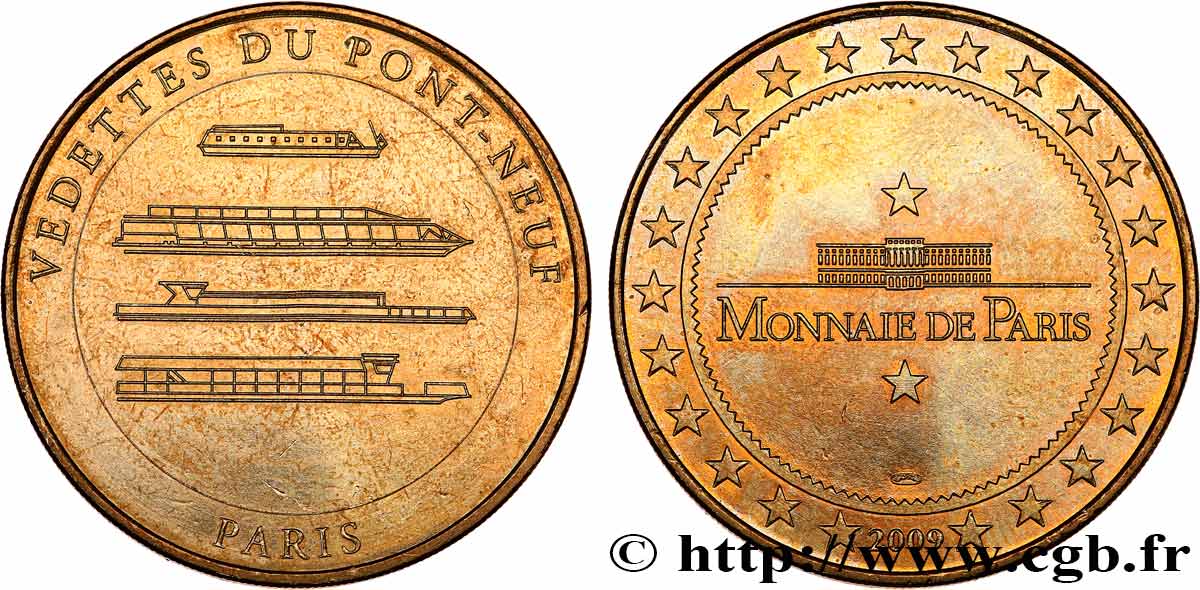 MÉDAILLES TOURISTIQUES Médaille touristique, Vedettes du Pont-Neuf, Paris SUP