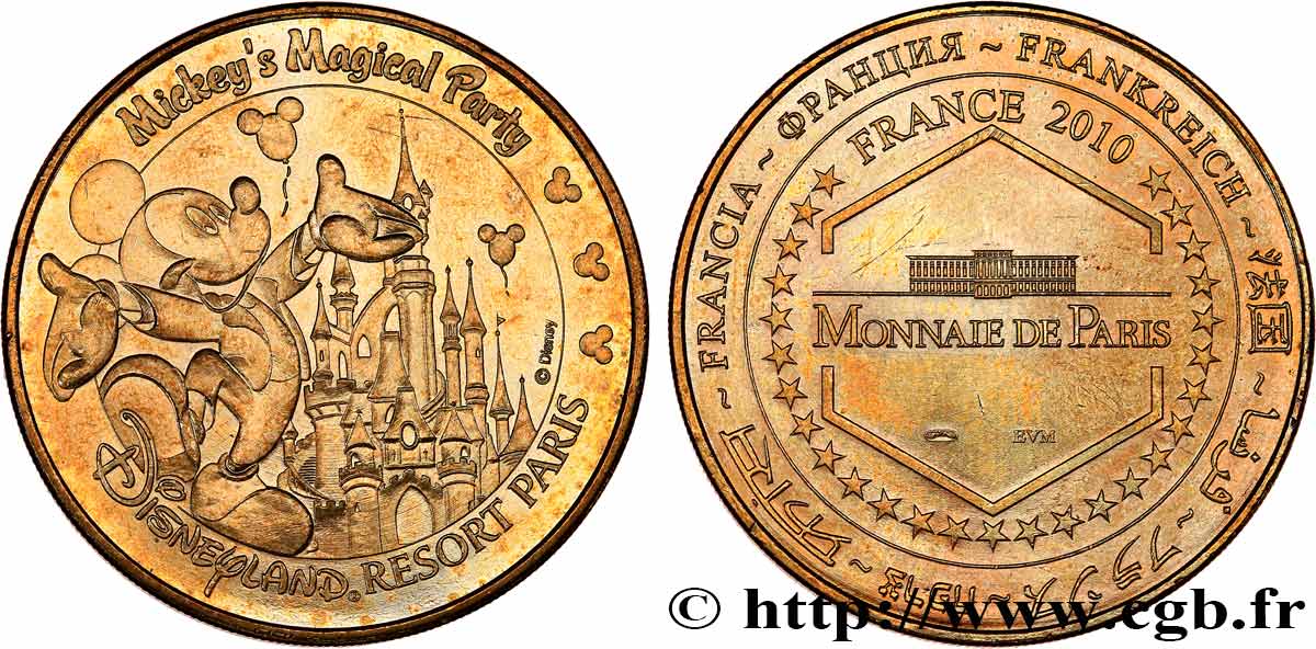 MÉDAILLES TOURISTIQUES Médaille touristique, Disneyland, Paris SUP