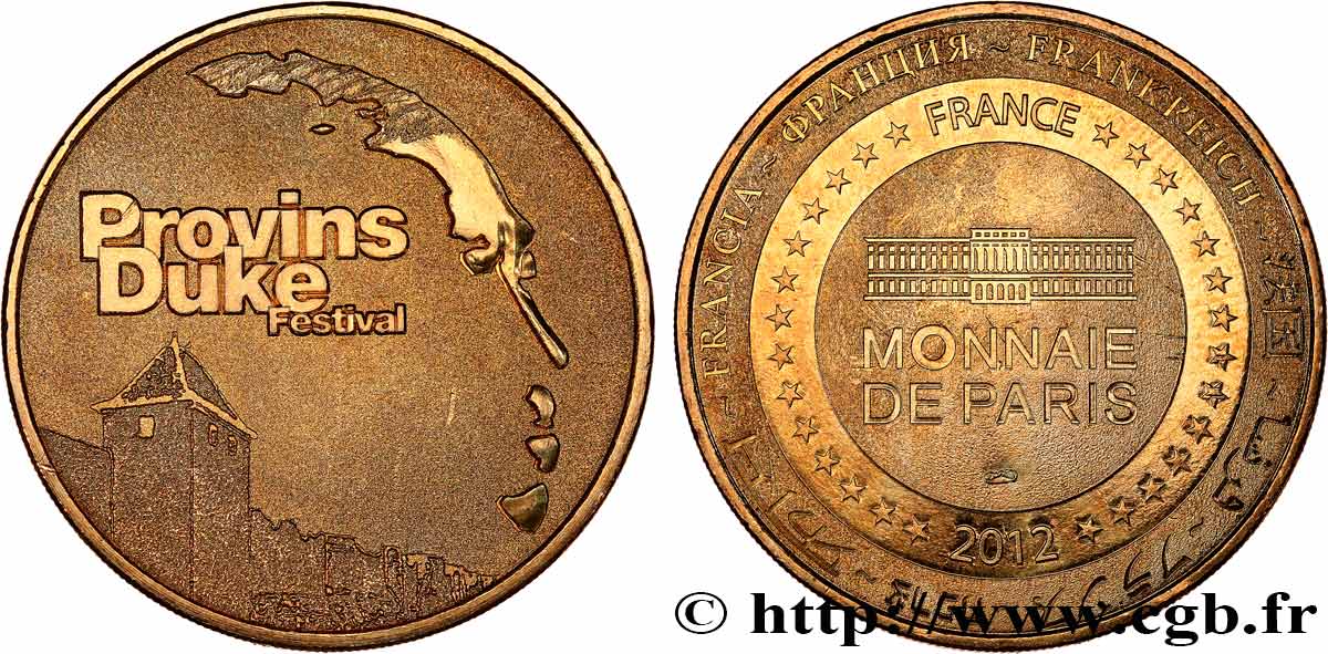 TOURISTIC MEDALS Médaille touristique, Duke festival, Provins SPL