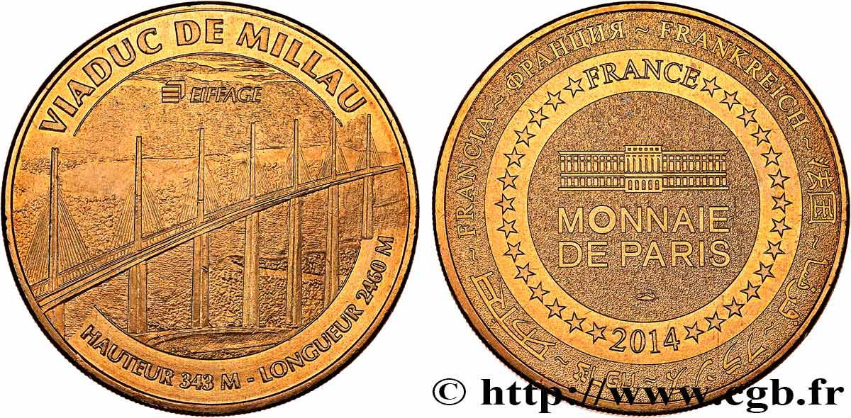 MÉDAILLES TOURISTIQUES Médaille touristique, Viaduc de Millau SUP