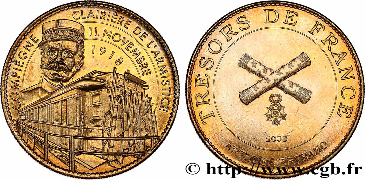 TOURISTIC MEDALS Médaille touristique,Trésors de France, Clairière de l’Armistice, Compiègne SPL
