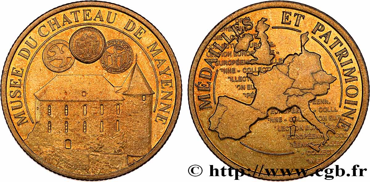 MÉDAILLES TOURISTIQUES Médaille touristique, Musée du château de Mayenne SUP