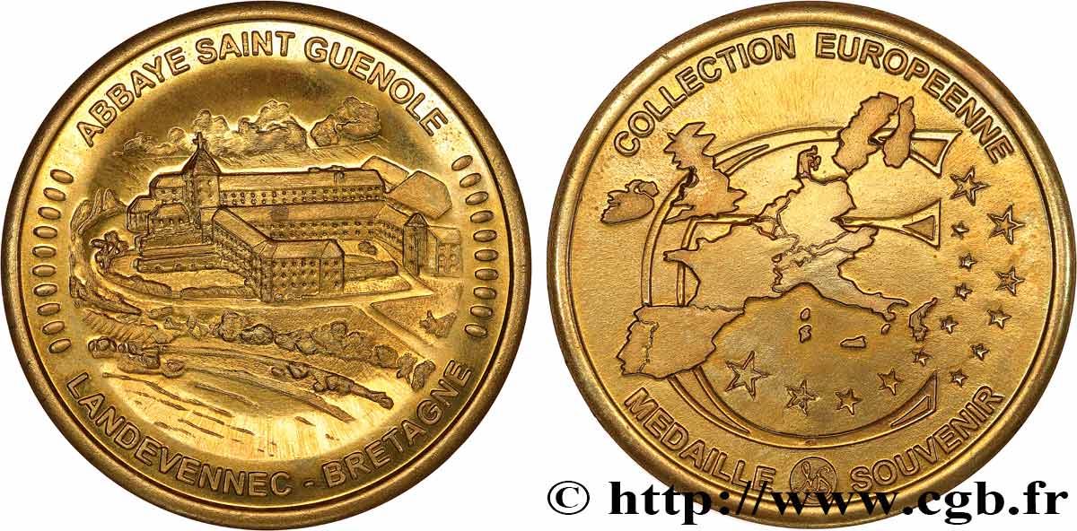 MÉDAILLES TOURISTIQUES Médaille touristique, Abbaye Saint Guenole, Landevennec SUP