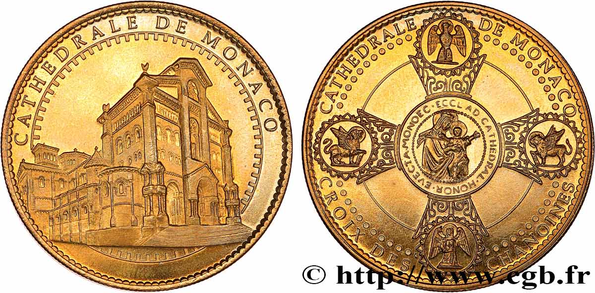 MÉDAILLES TOURISTIQUES Médaille touristique, Cathédrale de Monaco SUP