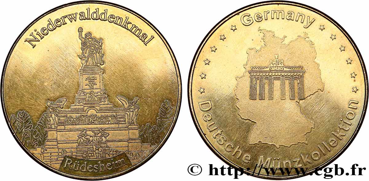 MÉDAILLES TOURISTIQUES Médaille touristique, Rudesheim, Allemagne SUP