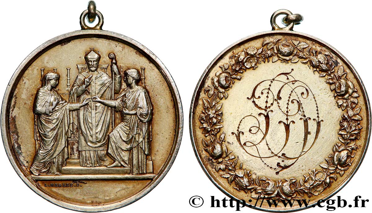 AMOUR ET MARIAGE Médaille de mariage TTB