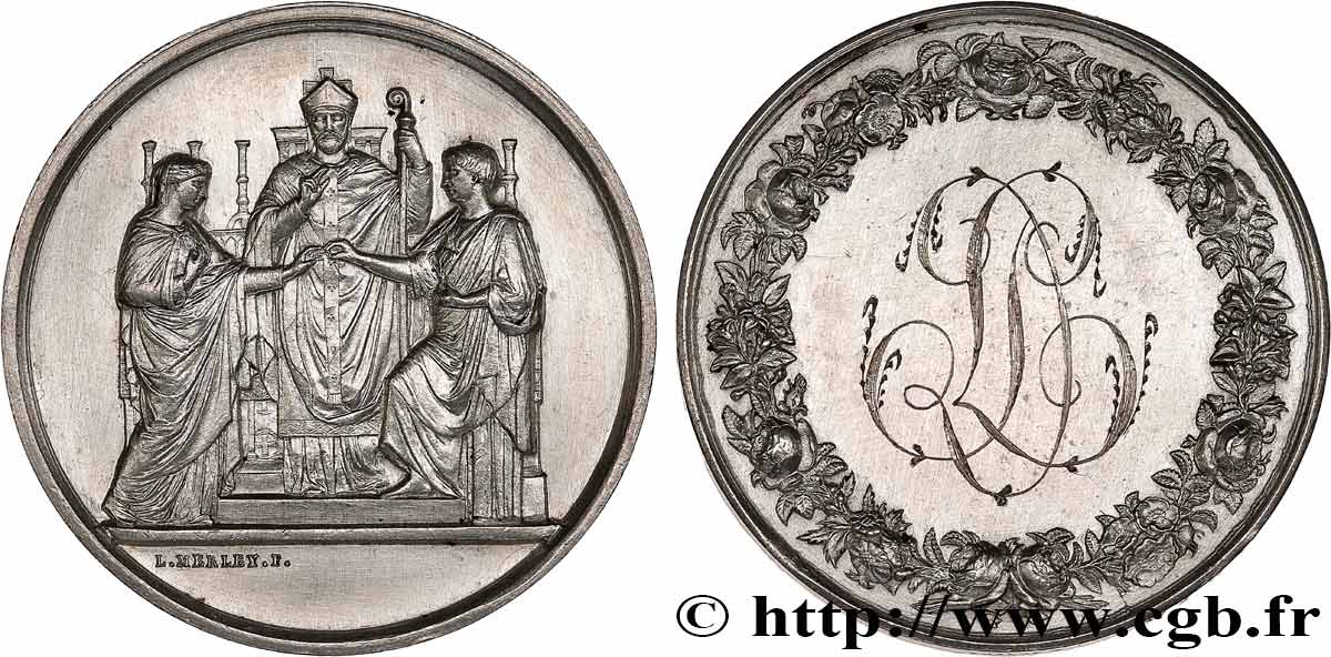 AMOUR ET MARIAGE Médaille de mariage TTB+