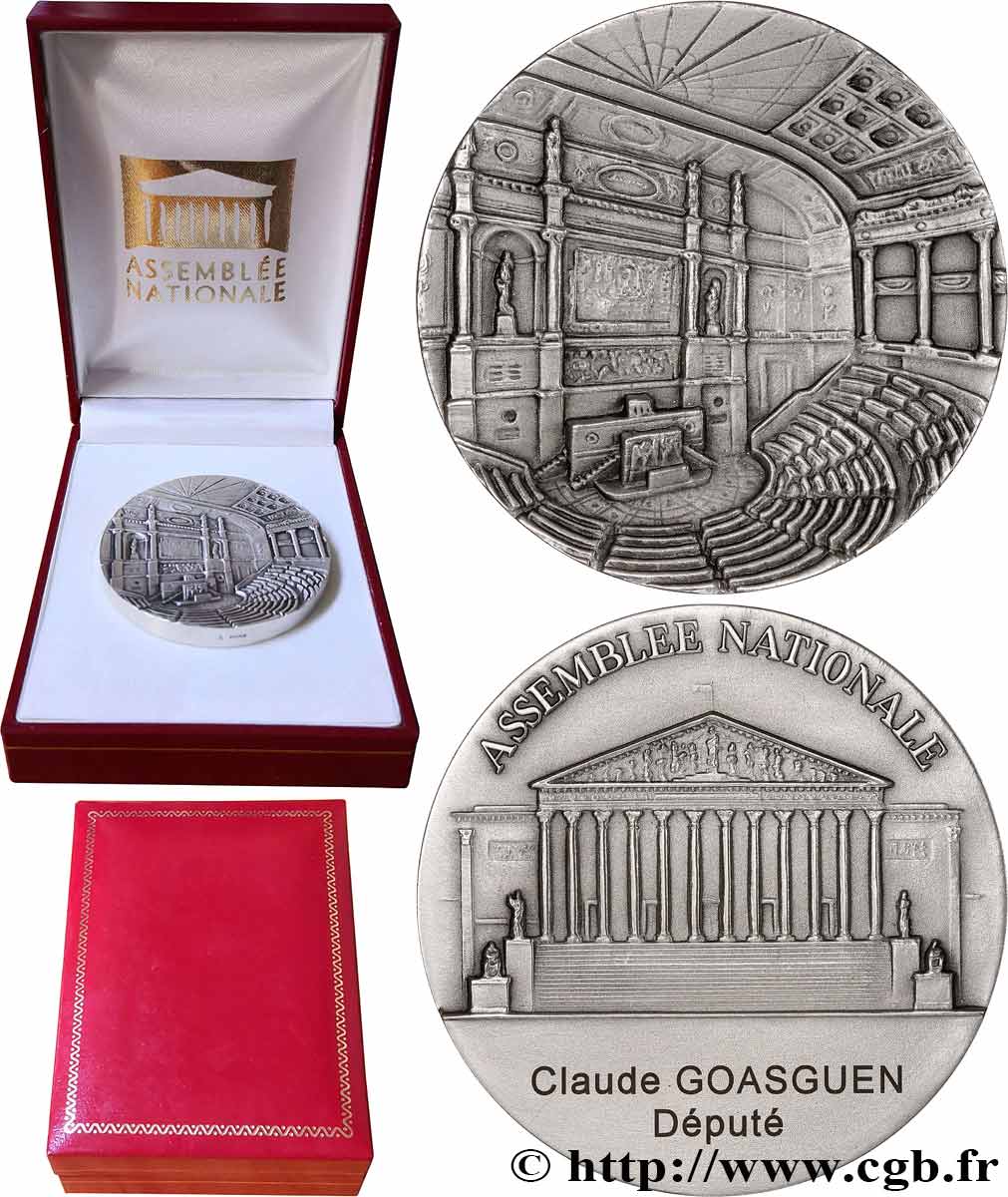 QUINTA REPUBLICA FRANCESA Médaille, Assemblée nationale EBC
