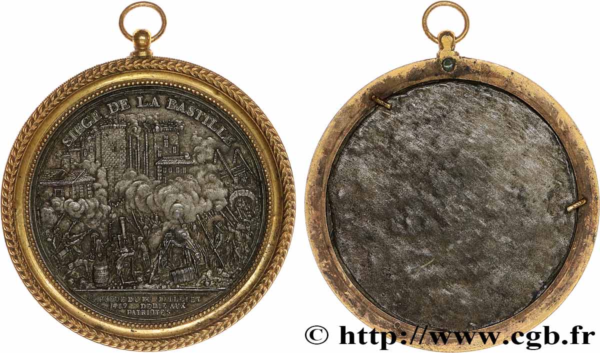 LOUIS XVI Médaille uniface, Siège de la Bastille TTB+