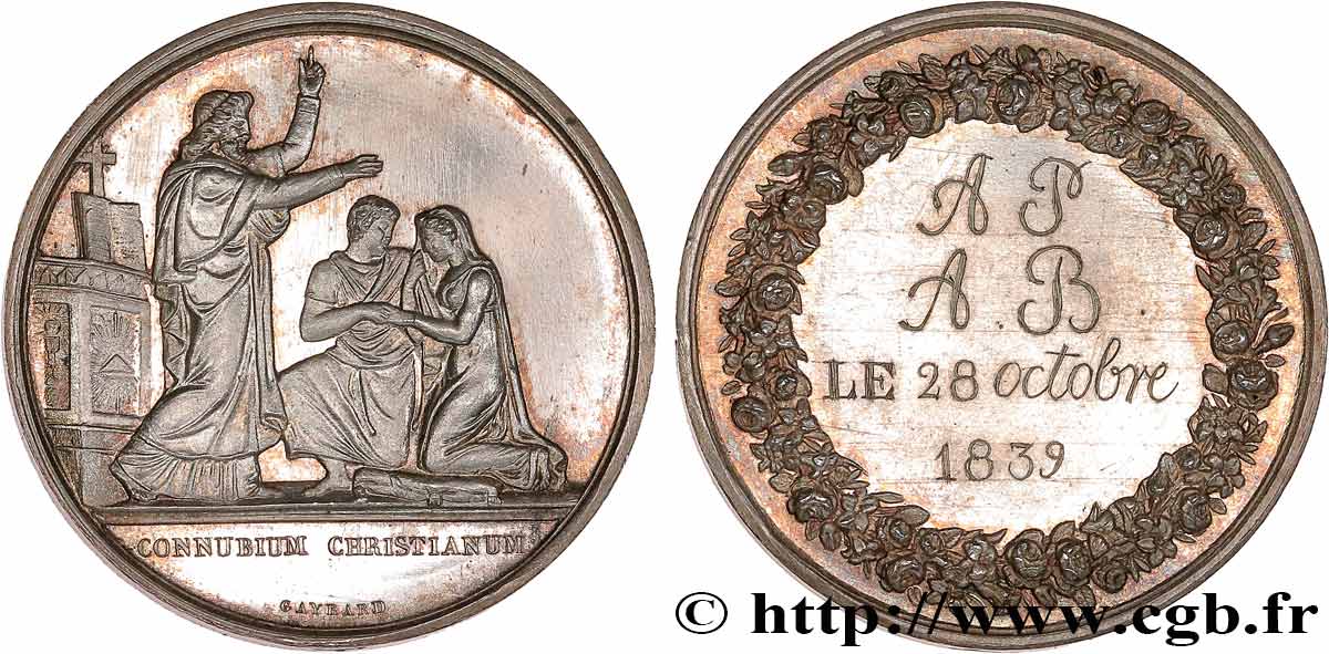 AMOUR ET MARIAGE Médaille de mariage AU
