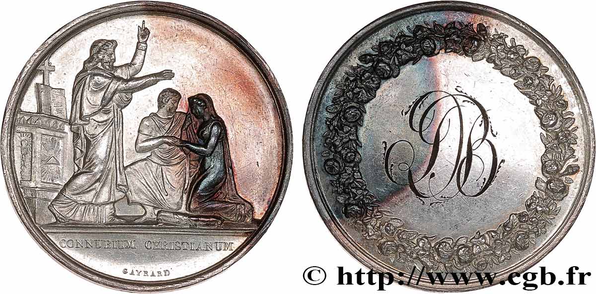 AMOUR ET MARIAGE Médaille de mariage TTB+
