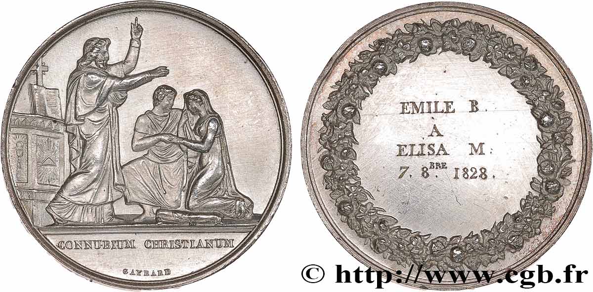 AMOUR ET MARIAGE Médaille de mariage TTB+