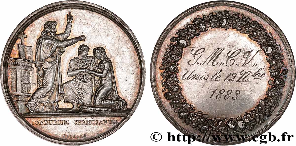 AMOUR ET MARIAGE Médaille de mariage AU