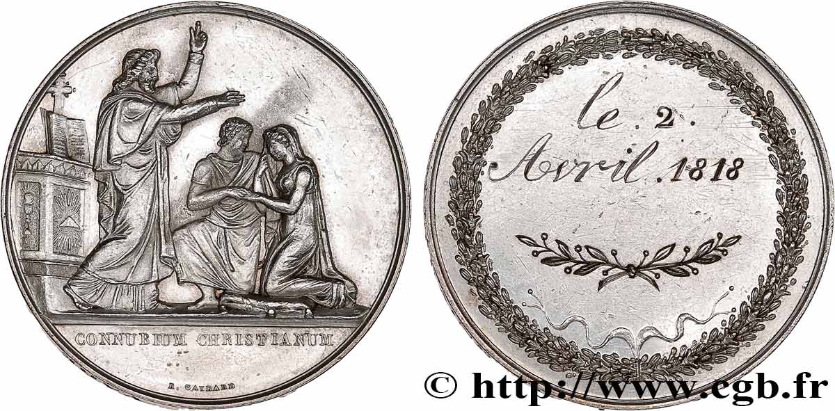 AMOUR ET MARIAGE Médaille de mariage fVZ
