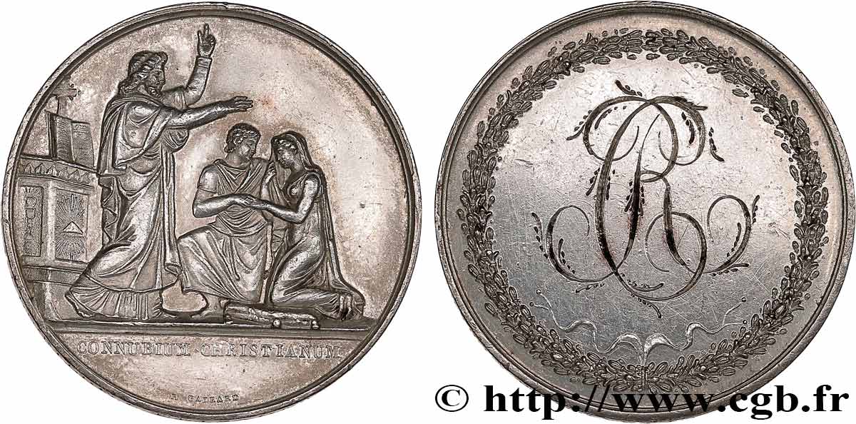 AMOUR ET MARIAGE Médaille de mariage TTB/TTB+