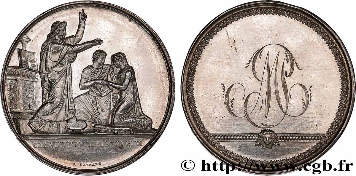 AMOUR ET MARIAGE Médaille de mariage AU