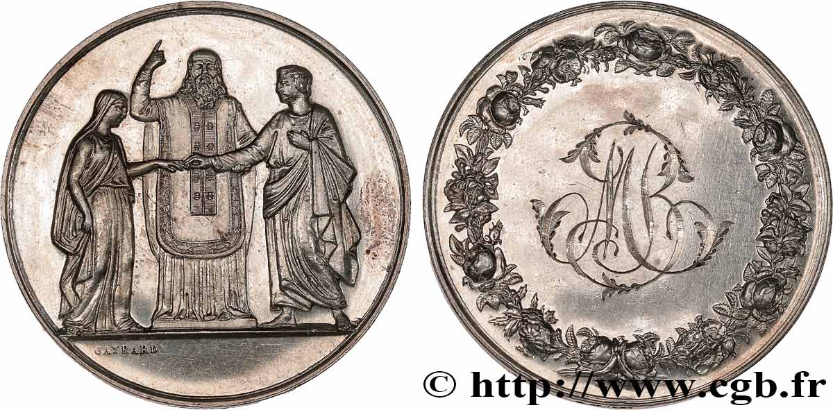 AMOUR ET MARIAGE Médaille de mariage AU