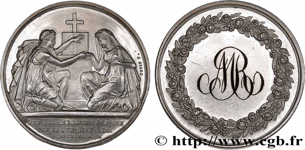 AMOUR ET MARIAGE Médaille de mariage, Evangile de St Mathieu SPL