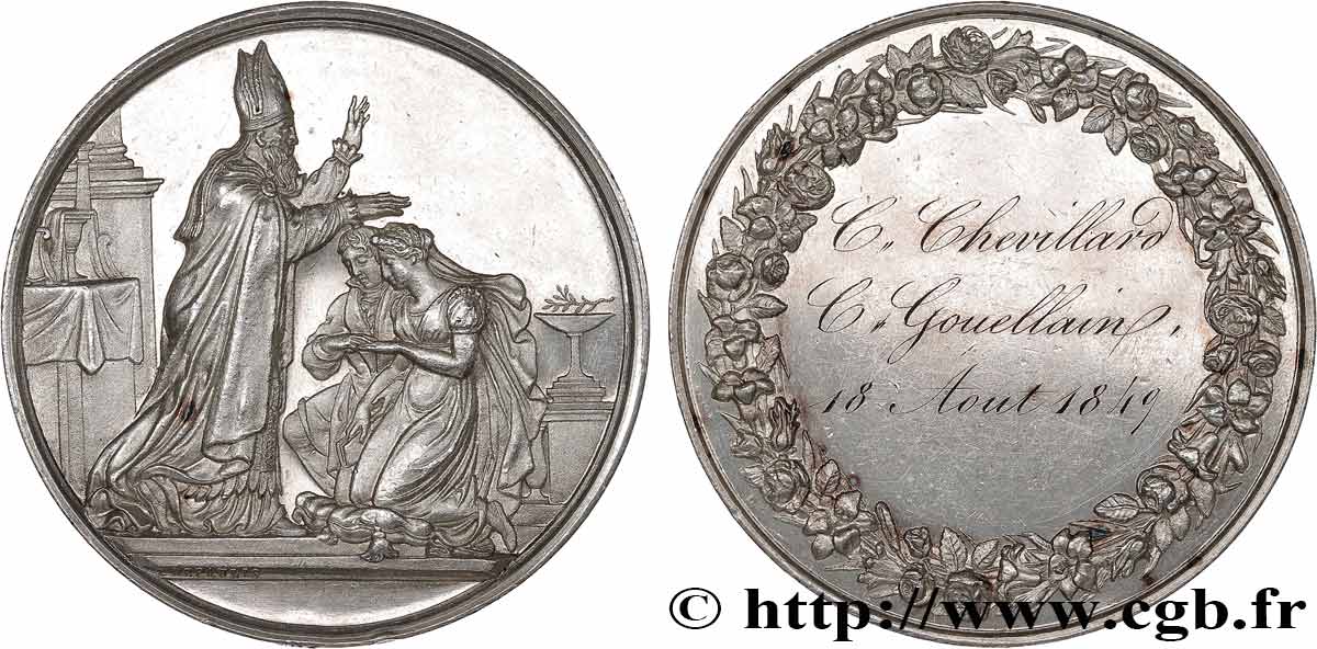 AMOUR ET MARIAGE Médaille de mariage VZ