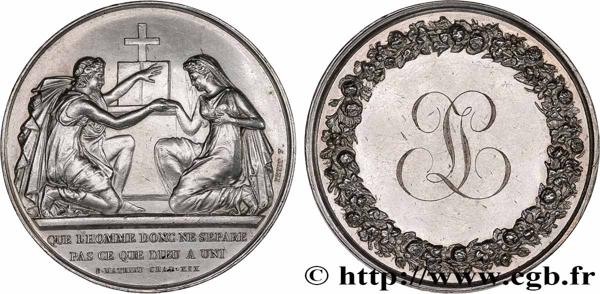 AMOUR ET MARIAGE Médaille de mariage, Evangile de St Mathieu q.SPL