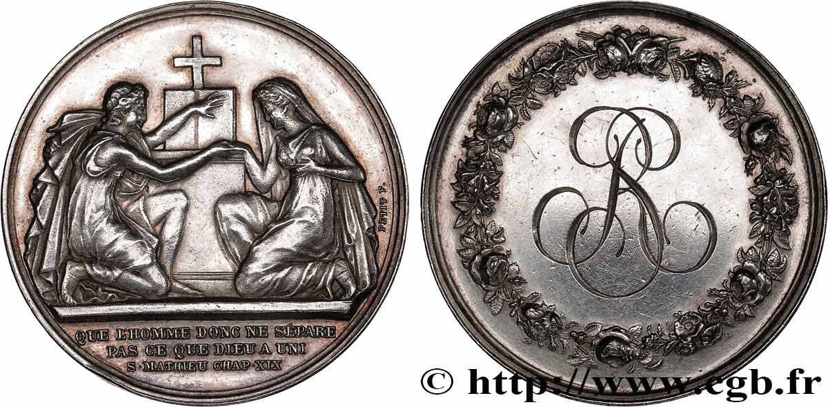 AMOUR ET MARIAGE Médaille de mariage, Evangile de St Mathieu MBC