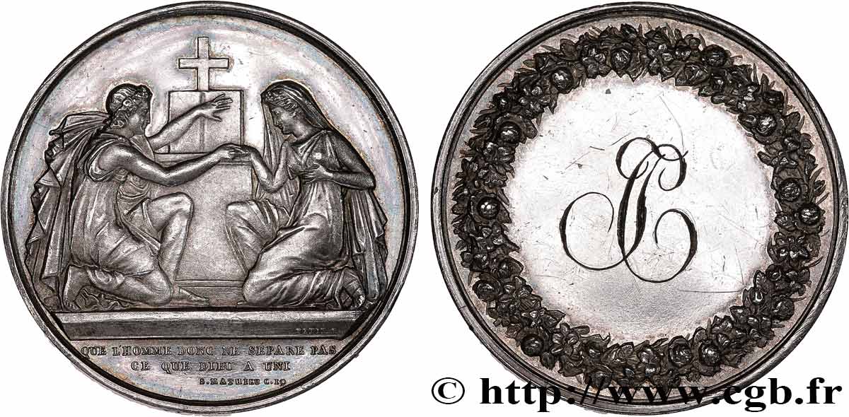 AMOUR ET MARIAGE Médaille de mariage, Evangile de St Mathieu q.SPL