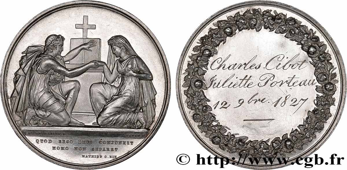 LOVE AND MARRIAGE Médaille de mariage, Evangile de St Mathieu AU