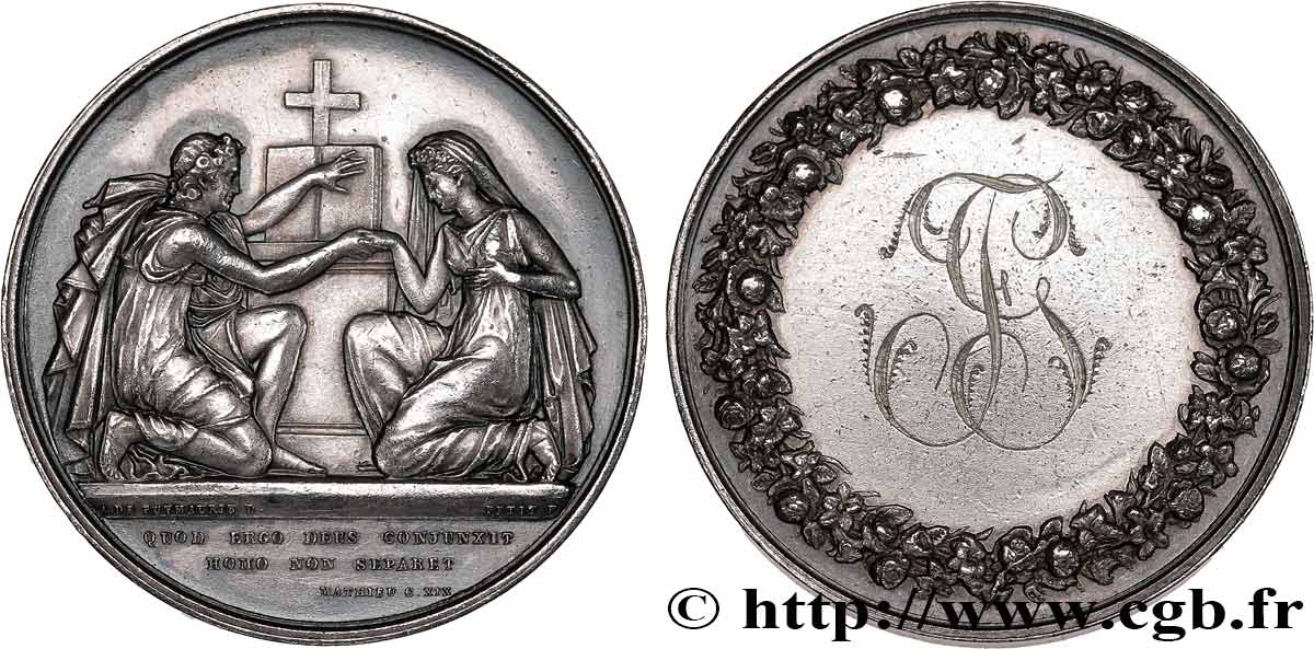 AMOUR ET MARIAGE Médaille de mariage, Evangile de St Mathieu SPL/q.SPL